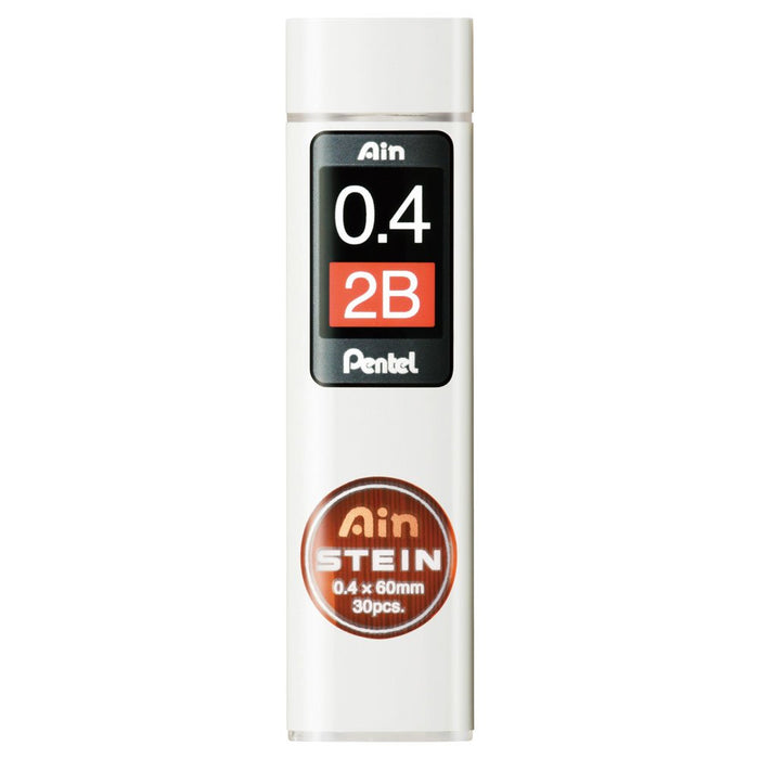 Pentel Ein Stein 2B 自動鉛筆筆芯 0.4 毫米 10 支裝