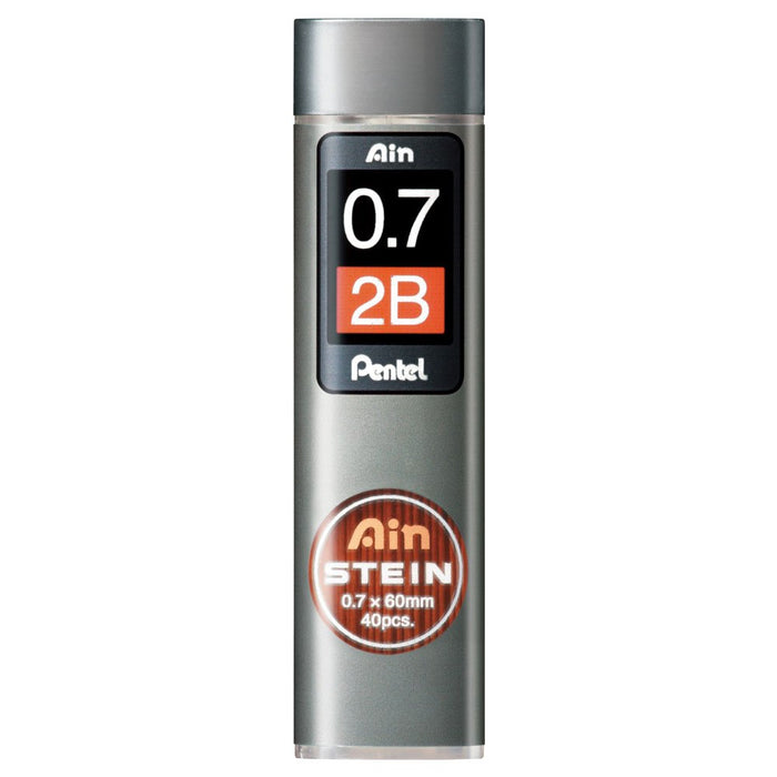 Pentel Ein Stein 0.7 2B 自动铅笔替换芯 10 支装