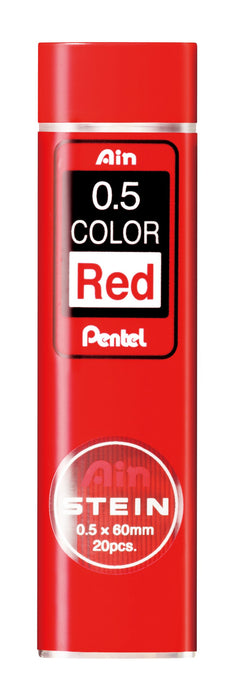 Pentel Stein 0.5 紅鉛自動鉛筆筆芯 10 支