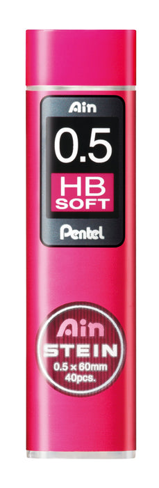 Pentel Stein 0.5 软 HB 自动铅笔替换芯 - 10 支装