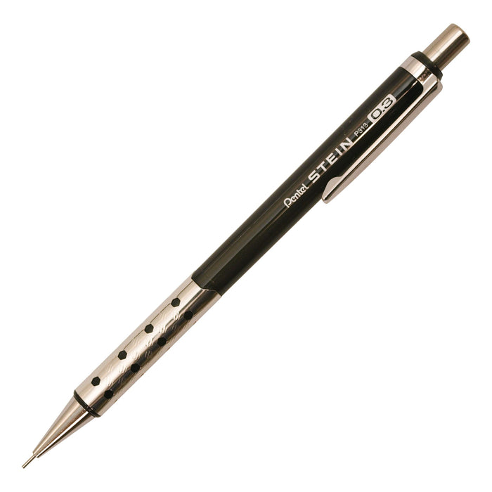 Pentel Stein Sharp 0.3mm Clear Black Mechanical Pencil P313-Ca