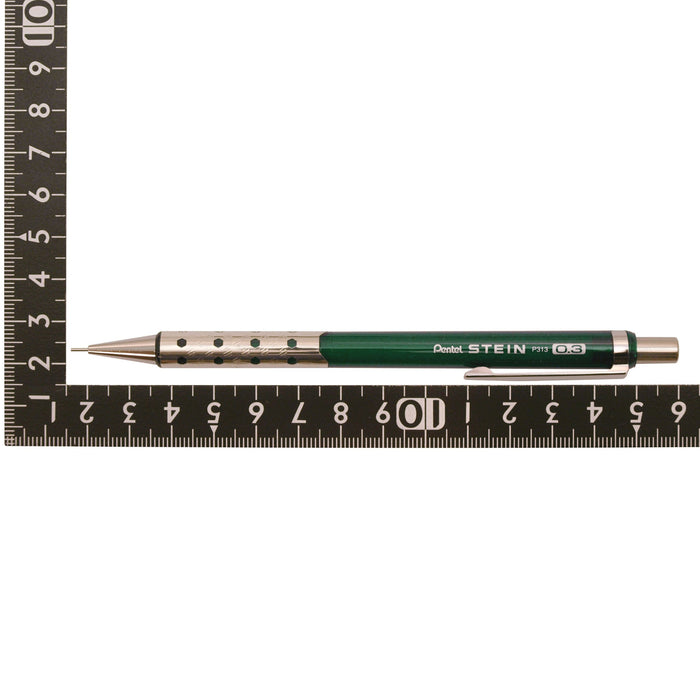 Pentel Stein Sharp Clear Green 0.3mm Mechanical Pencil P313-CD