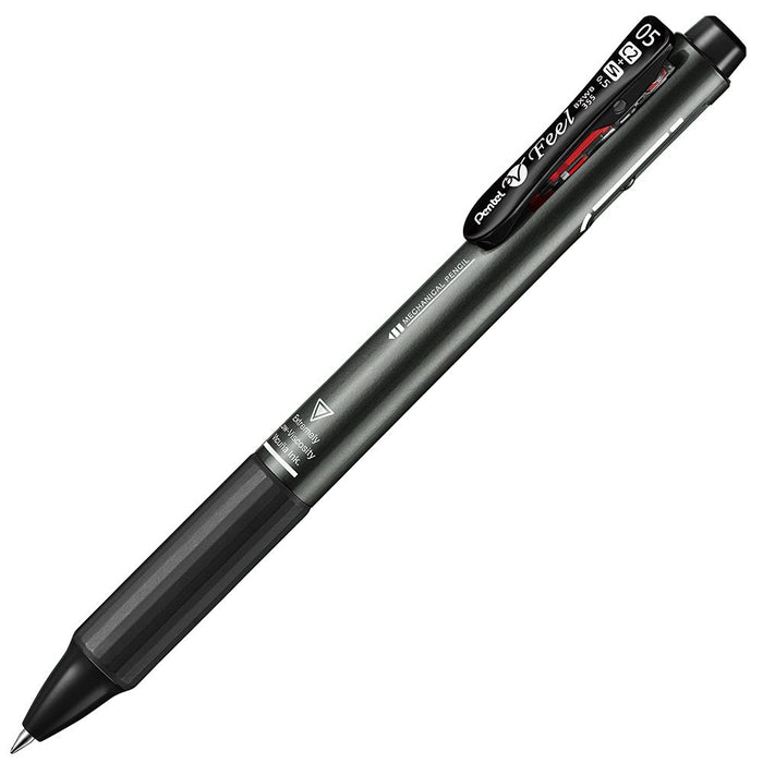 Pentel Feel 2+S Metallic Black Multifunctional 0.5 Ballpoint Pen