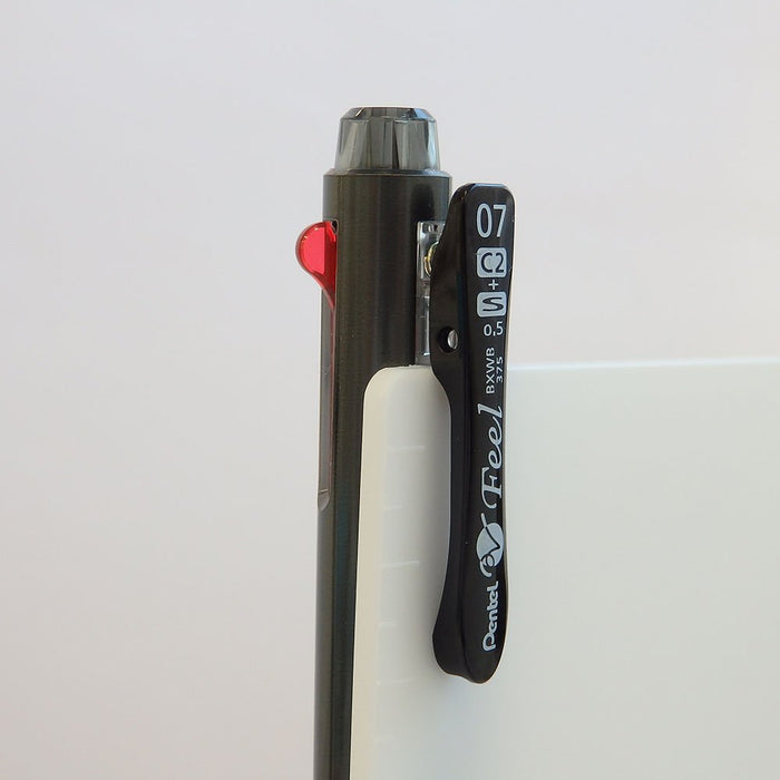 Pentel Feel 2+S 0.7 多功能金屬黑色原子筆 Bxwb375Ma