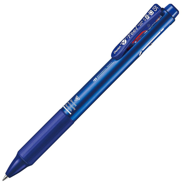 Pentel Multifunctional Ballpoint Pen 0.5mm Feel Bxwb355Mc in Metallic Blue