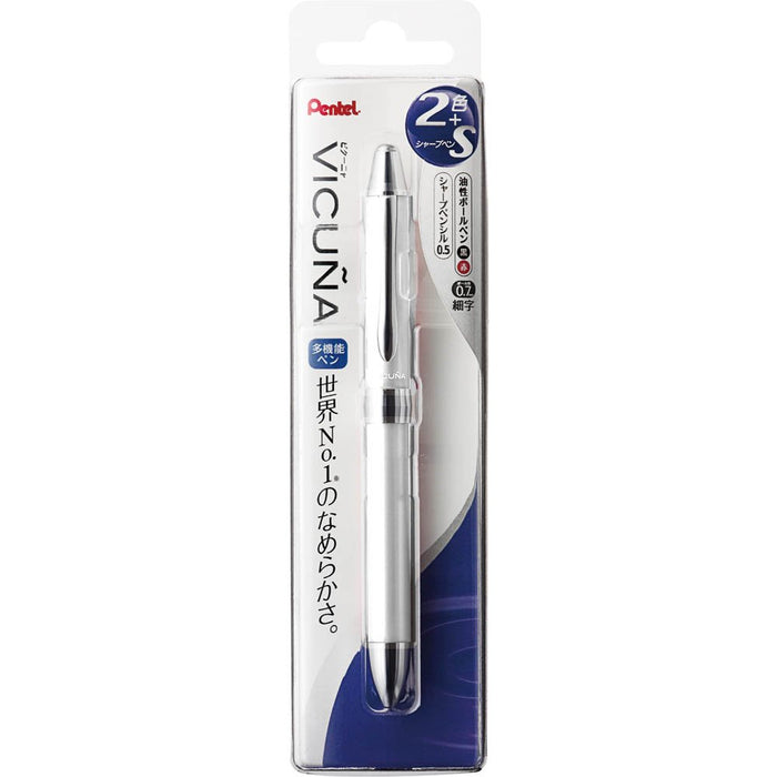 Pentel Vicuna Ex Multifunctional Ballpoint Pen Xbxw1375W White