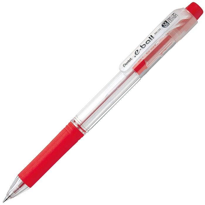 Pentel Dot E-Ball 0.5 毫米红色圆珠笔油性墨水 5 支装