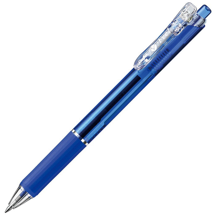 Pentel Feel 0.7mm Clear Blue Oil-Based Ballpoint Pen Box of 10