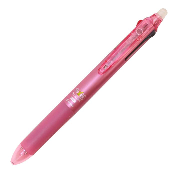 Pilot 3-Color Ballpoint Pen Frixion Ball 3 Slim 0.5mm Soft Pink Lkfbs60Ef-Sp