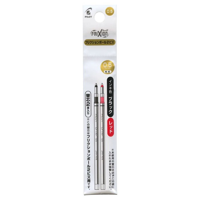 Pilot Frixion Ball Biz 0.5 Ballpoint Pen Refill 2 Pack Dual Colors