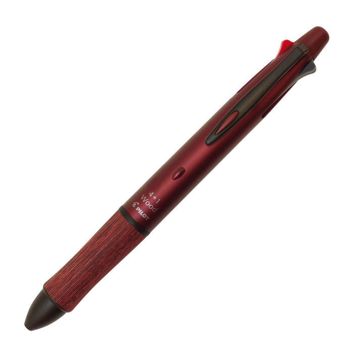 Pilot 4+1 Composite Writing Instrument Wood Bordeaux - Four Plus One Series