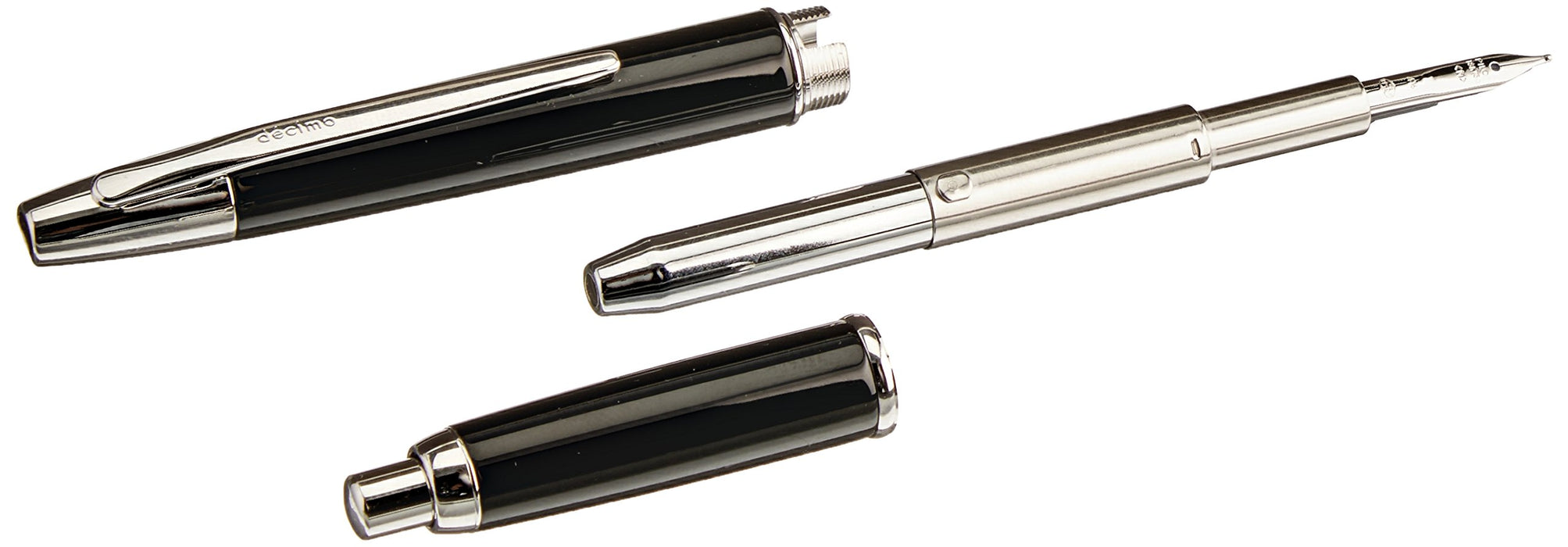 Pilot Capless Decimo FCT15SRBM Black Fountain Pen - Pilot Brand