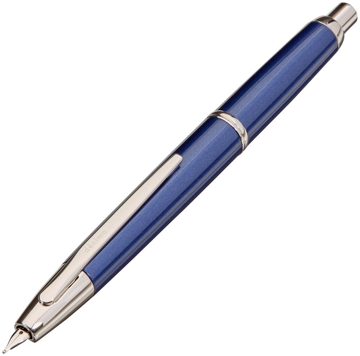 Pilot Capless Decimo 深蓝色云母中号笔尖钢笔 FCT15SRDLM