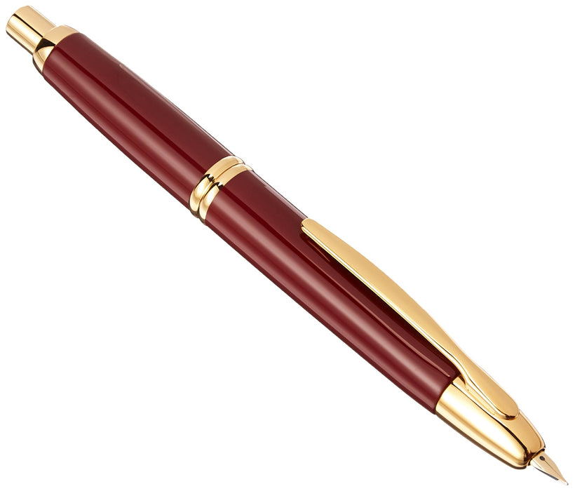 Pilot 無帽深紅色細尖鋼筆 FC-15SR-DRF