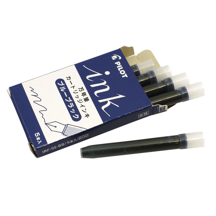 Pilot Blue-Black Fountain Pen Ink Cartridges 5-Piece Pack IRF-5S-BB