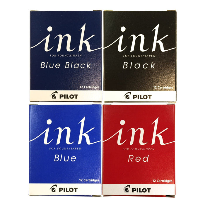 Pilot Black Fountain Pen Cartridge Ink Pack of 12 - Irf12Sb Pilot