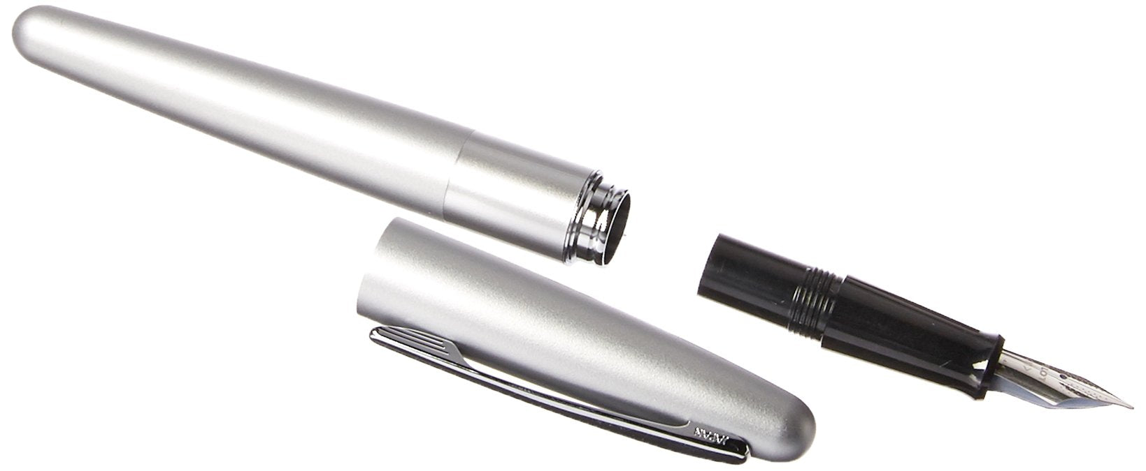 Pilot Cocoon 中号笔尖银色钢笔 FCO-3SR-SM 型号