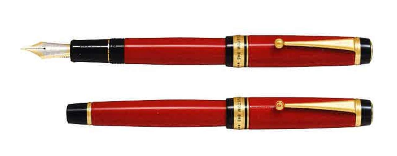 Pilot Custom 845 Extra Bold 钢笔朱红色漆面 - Fkv-5Mr-R-Bb