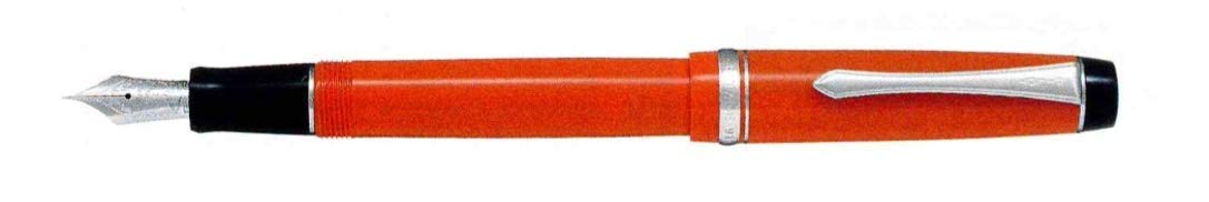 Pilot Custom Hage 91 Medium Point Orange Fountain Pen Fkvhn-12Sr-Om