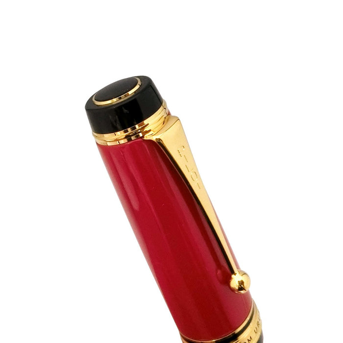 Pilot Custom Urushi Vermilion Fountain Pen with Medium Fine Print