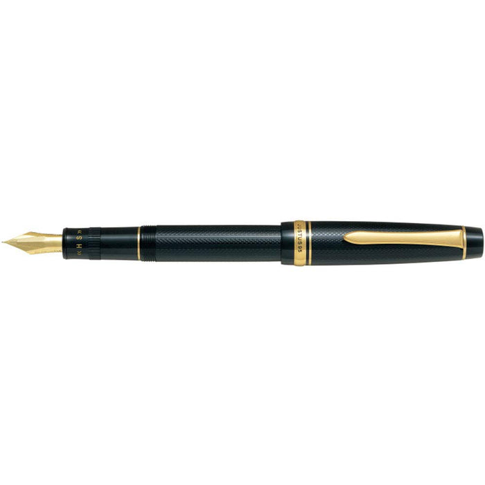 Pilot Justus 95 中号笔尖钢笔网黑色 - FJ-3MR-NB-M