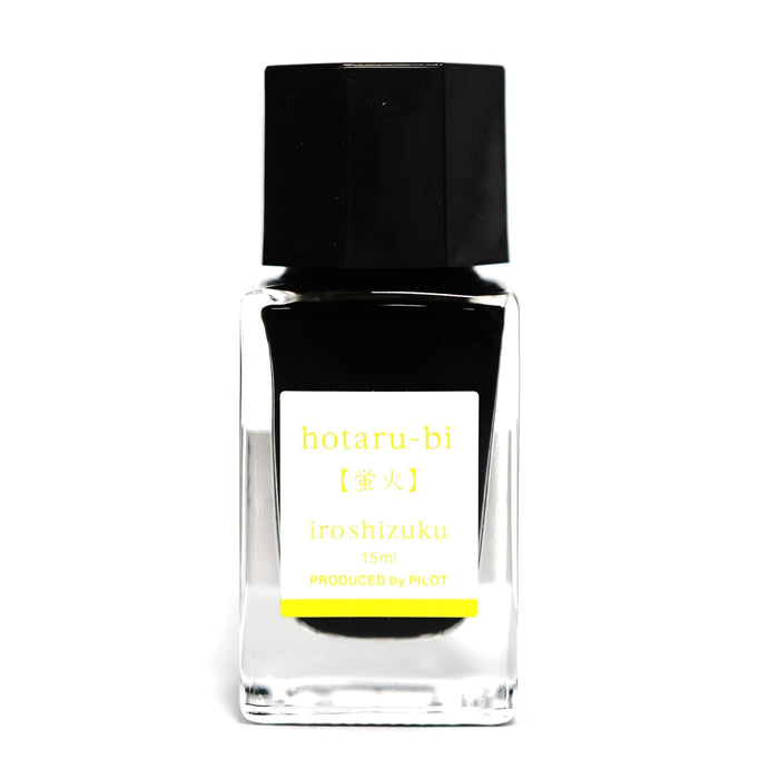 Pilot Iroshizuku Mini Bottle 15Ml Firefly Fountain Pen with Water-Based Ink