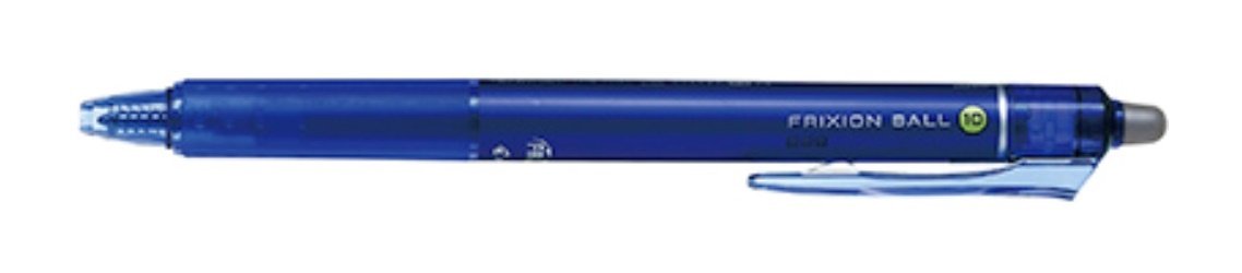 Pilot Set of 10 Friction Ball Knock 1.0mm Blue Bold Pens LFBK-23M-L