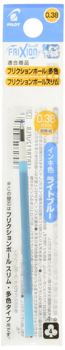 Pilot Frixion Slim 0.38mm Light Blue Refill Pack - Ballpoint Pen LFBTRF12UFLB