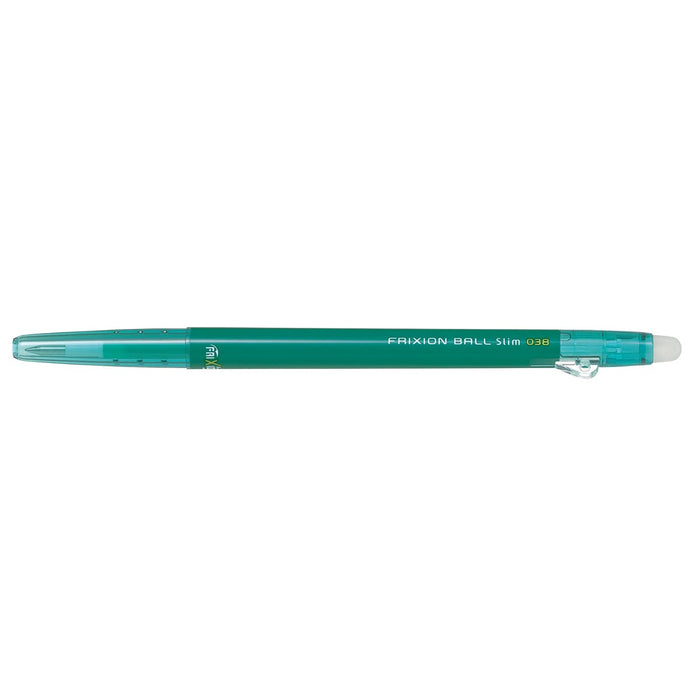 Pilot Frixion Ball Slim 038 Green Ballpoint Pen - Ideal for Test (Lfbs-18Uf-Fg)