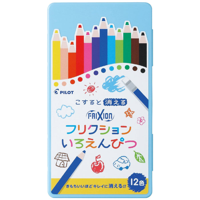 Pilot Frixion 12 Color Set Blue Colored Pencils - Versatile Art Essentials