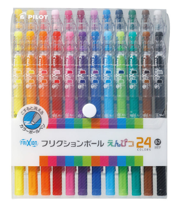 Pilot Frixion 24-Color Set Ballpoint Pen 0.7mm Writing Point 锟斤拷锟 LFP-312FN-24C