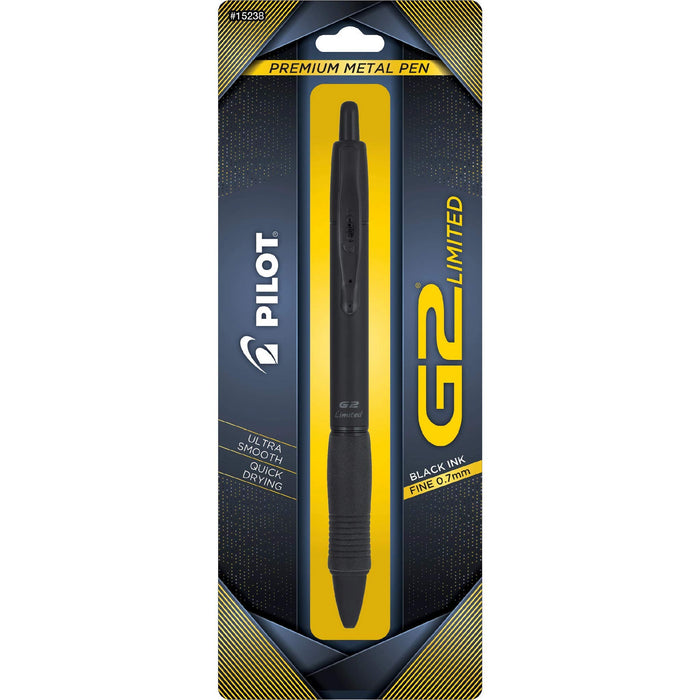 Pilot G2 Limited Premium Fine Point Gel Ink Pen Black Ink Matte Black Barrel - 1 Pack