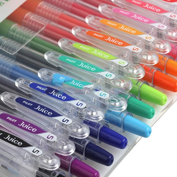 Pilot Gel Ballpoint Pen Set 12 Colors 0.5mm - Pilot Juice LJU120EF Extra Fine Tip