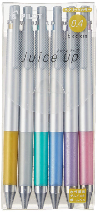 Pilot Juice Up 0.4 金屬色中性筆原子筆組 6 色 - Ljp120S4-6Cm