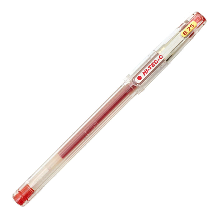 Pilot High Tech C 红色 0.25 精密笔尖笔 - P-Lh-20C25-R