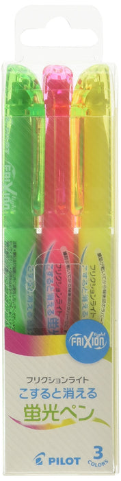 Pilot Frixion Light Highlighter Set 3 Vibrant Colors - SFL30SL3C