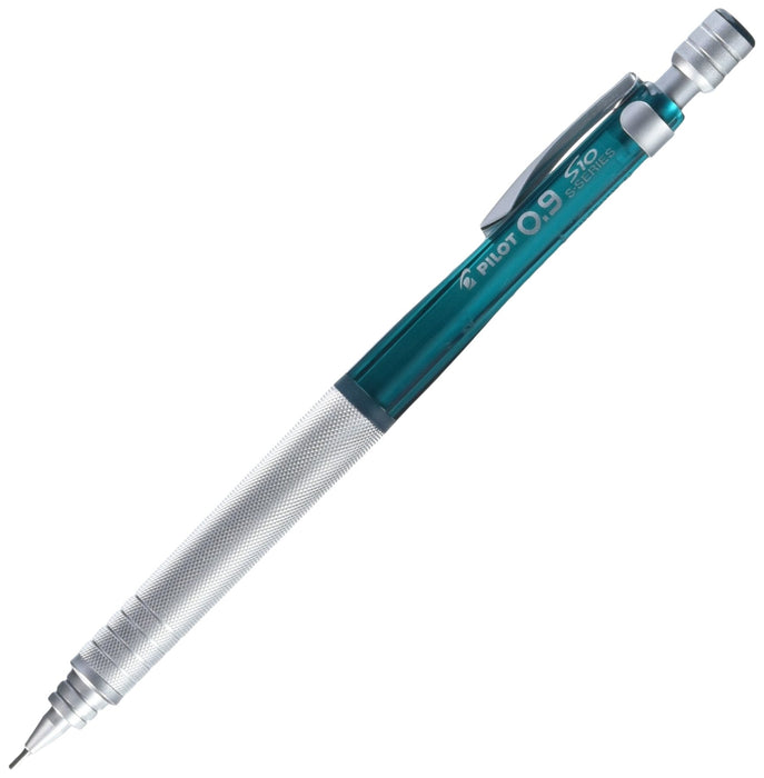 Pilot S10 Transparent Green Body 0.9mm Mechanical Pencil with HPS-1SR-TG5 Lead