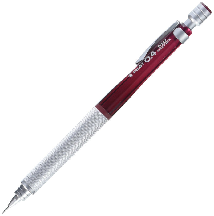 Pilot S10 Mechanical Pencil 0.4mm Lead Transparent Red Body