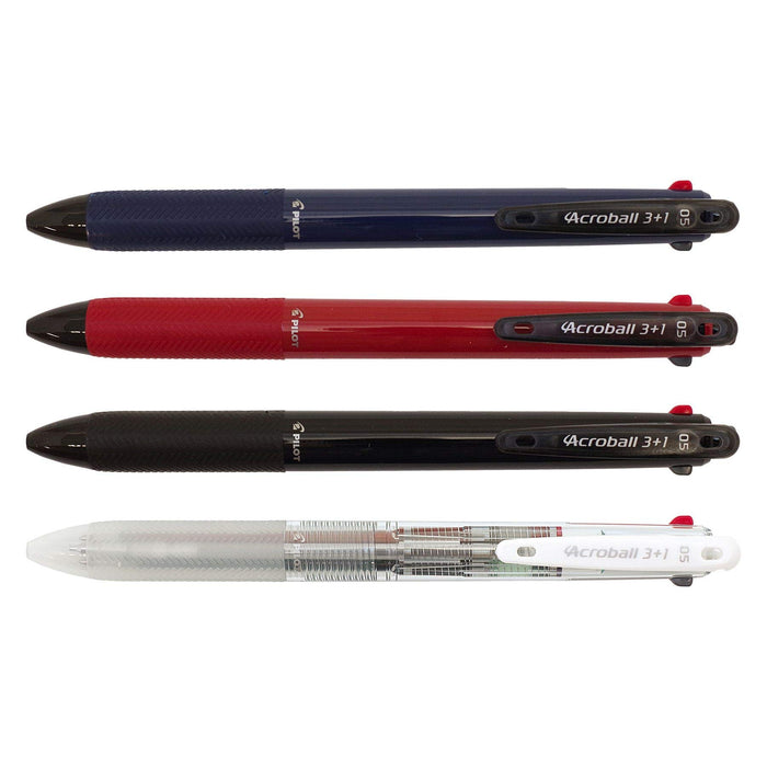 Pilot Acroball 3+1 多功能筆 0.5mm 3色原子筆（黑色、紅色、藍色）