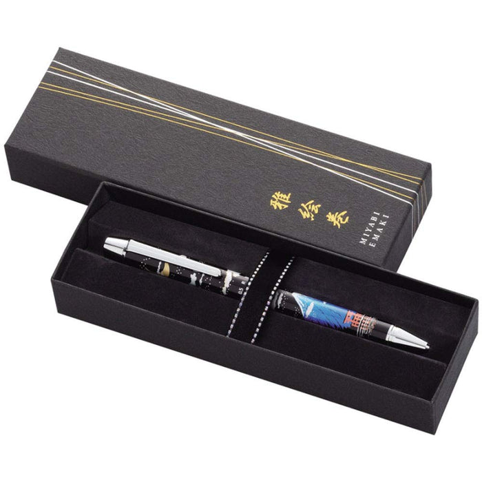 Pilot Miyabi Emaki 2+1 Multifunctional Pen Autumn Leaves Pagoda Bthm-3Sr-Mg Mt. Fuji Blue