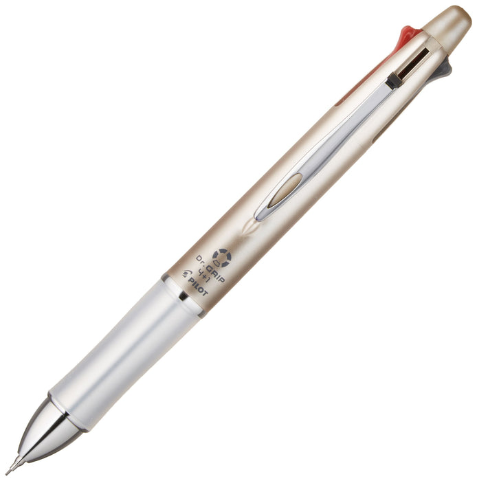 Pilot Doctor Grip 4+1 Multifunctional Ballpoint Pen in Champagne Gold