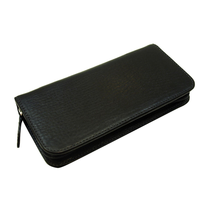 Pilot PSPC01B High-Quality Black Round Zipper Pen Case Ensemble