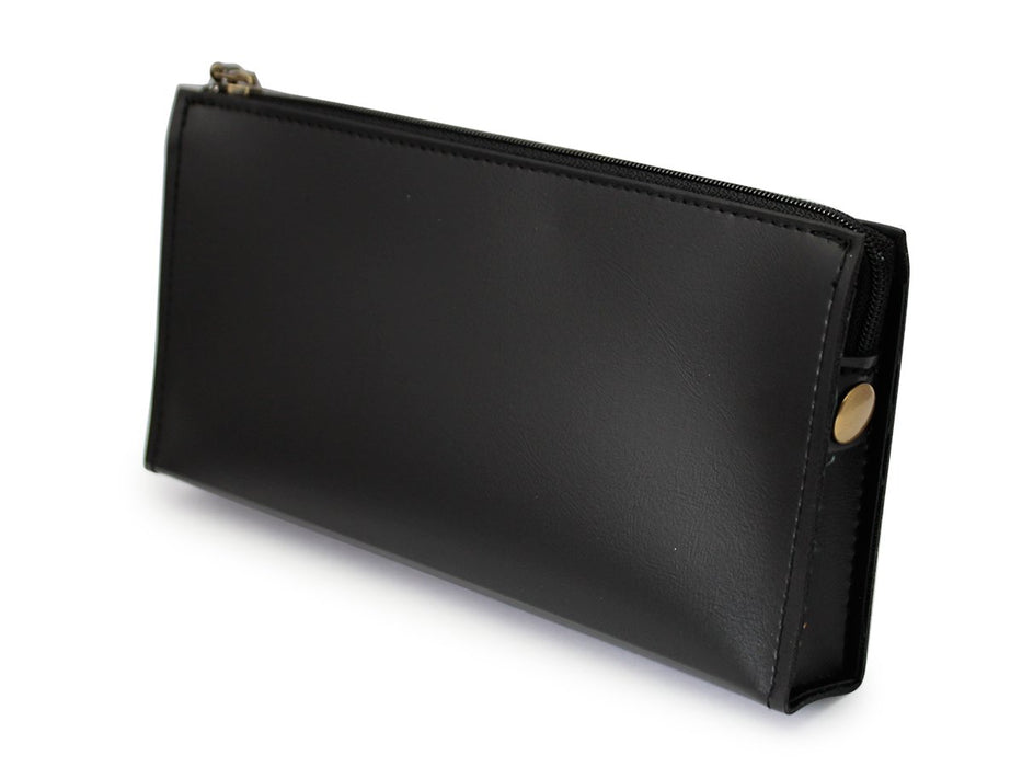 Pilot Large Black Synthetic Leather Soft Pencil Case