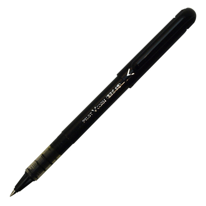 Pilot V Cone Black Ballpoint Pen 0.5mm Water-Based Ink - LVE-10EF-B