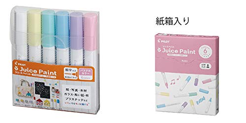 Pilot Metallic Fine Point Water-Based Juice Paint Pen Round Lead 6 Colors - Sjp120Fn-6Cm