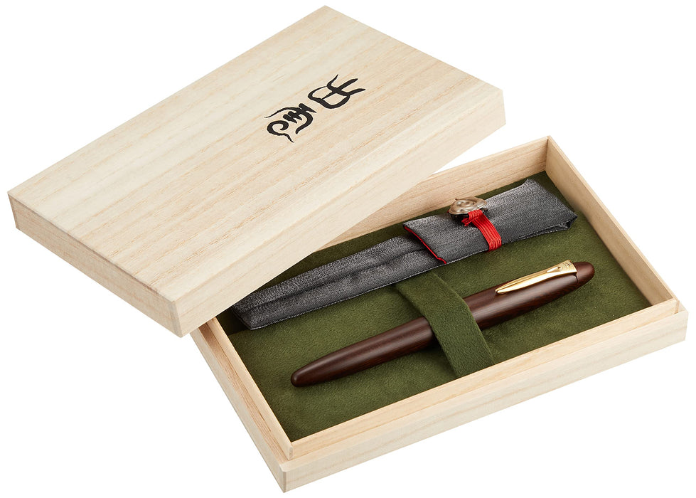 Platinum Izumo Tetsutoki Bold Fountain Pen with Matte Finish and Dual-Use Converter