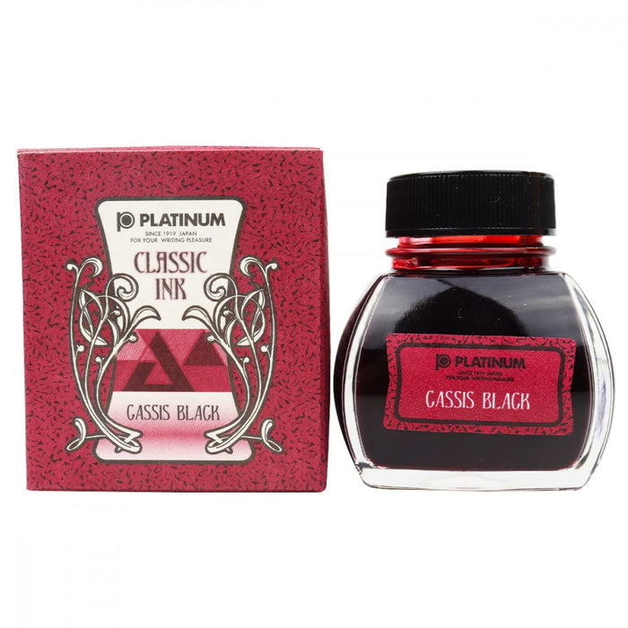 Platinum Fountain Pen Classic Cassis Black Bottle Ink Inkk-2000-15