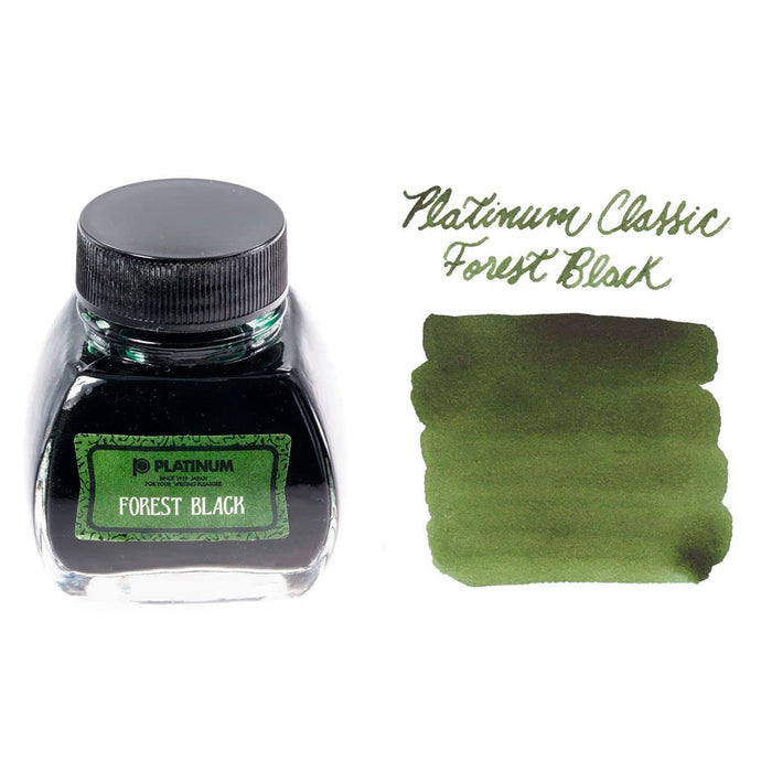 Platinum Fountain Pen Classic 44 with Forest Black Bottle Ink Model Inkk-2000-44