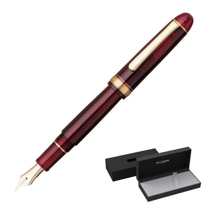 Platinum Fountain Pen #3776 Century Burgundy with Extra Fine Point