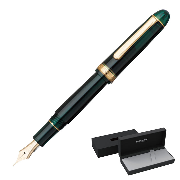 Platinum Fountain Pen #3776 Super Fine Century Laurel Green Pnb-15000#41-9